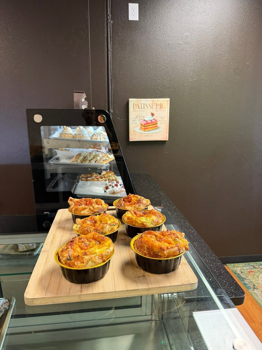 Fresh-baked egg soufflé
