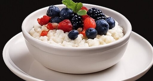 Cottage cheese and berries