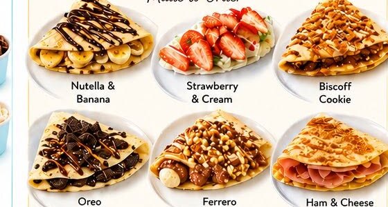 Made-to-order crêpes at Terra Café